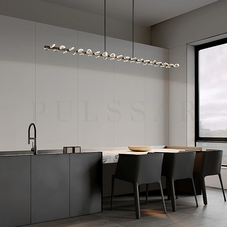 Реечная люстра GLORIOLE LINE