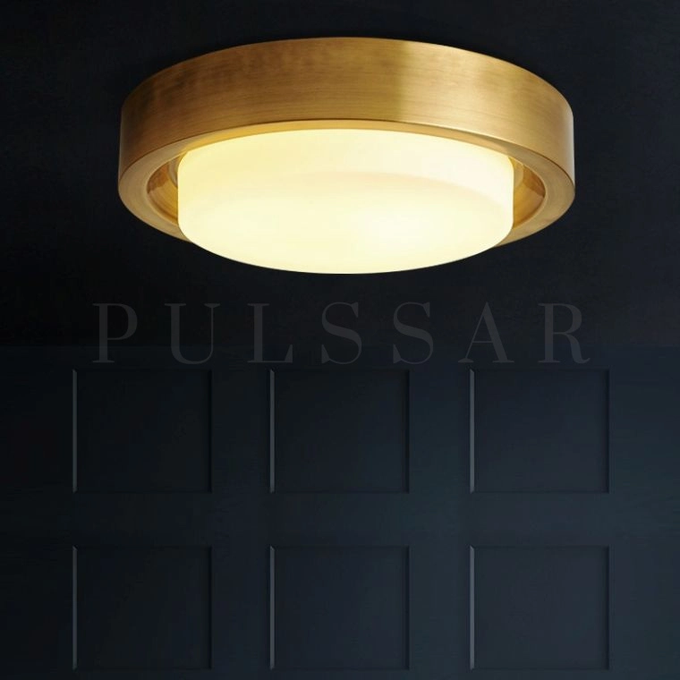 Потолочный светильник BUTTON BRASS