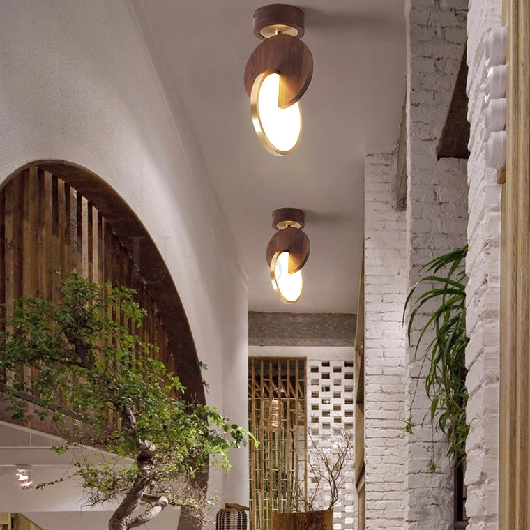 Потолочный светильник GLATT WOOD CH