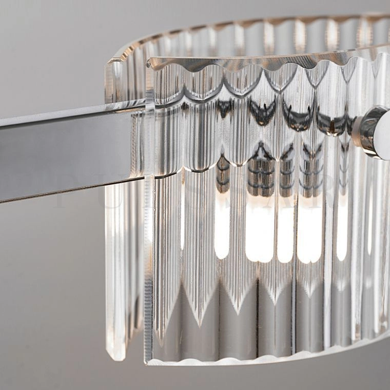 Реечная люстра NICOLETTA CHROME L