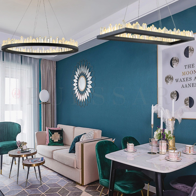 Кольцевая люстра QUARTZ BLACK