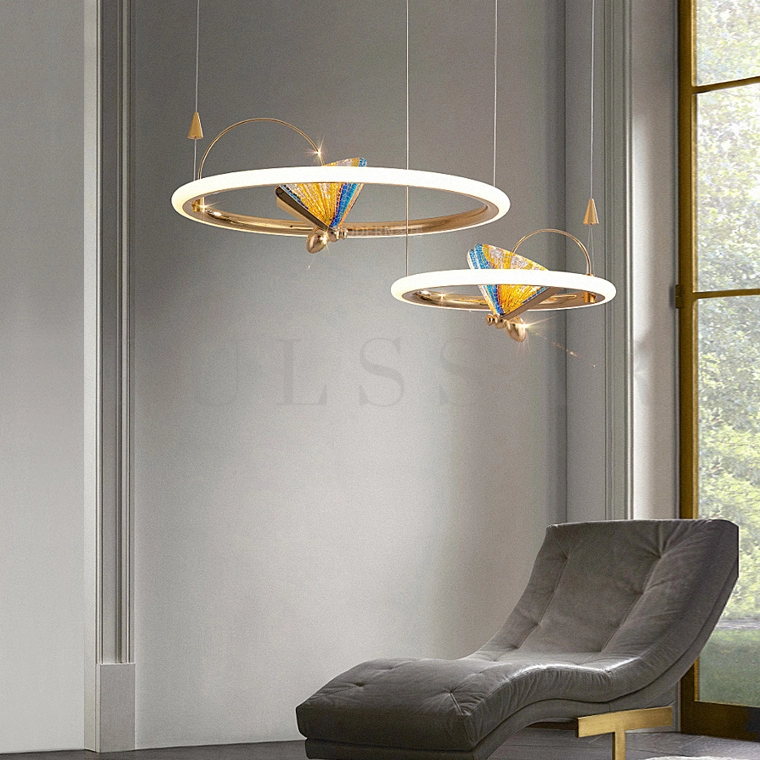 Кольцевая люстра AMELIS RING | Светодиодные бабочки | Сказочный дизайн