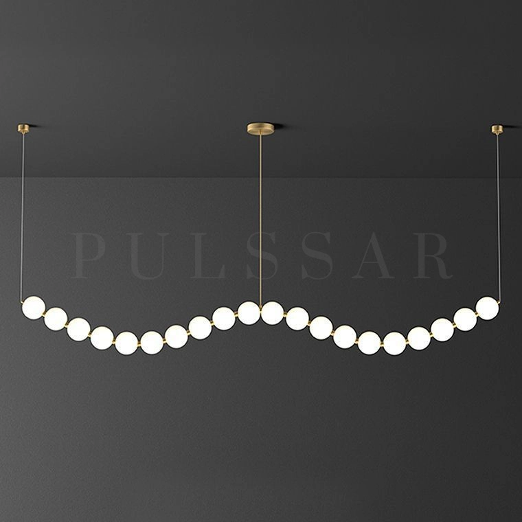 Реечная люстра ARAGONITE WAVE