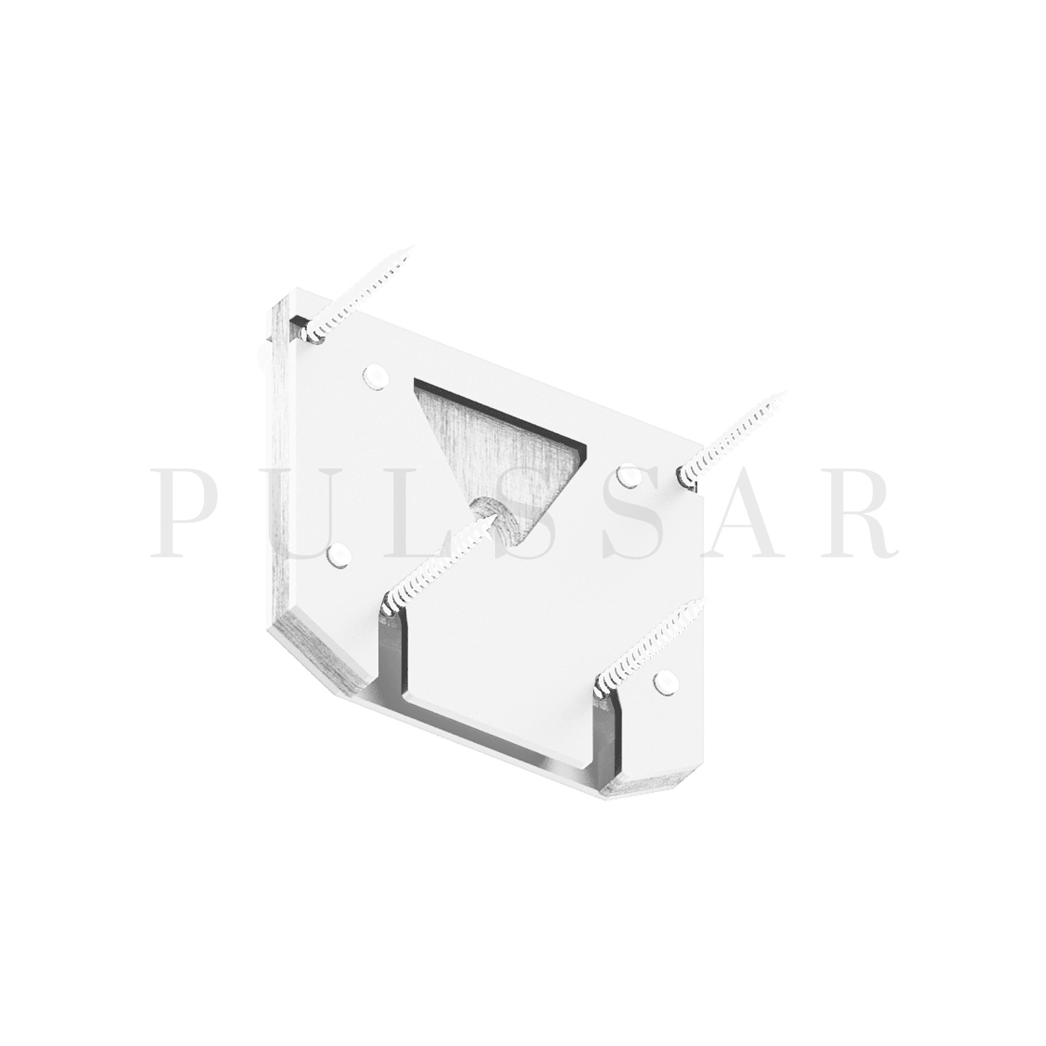 TR2017-WH Торцевая заглушка трека SLOTT, белая, алюминий