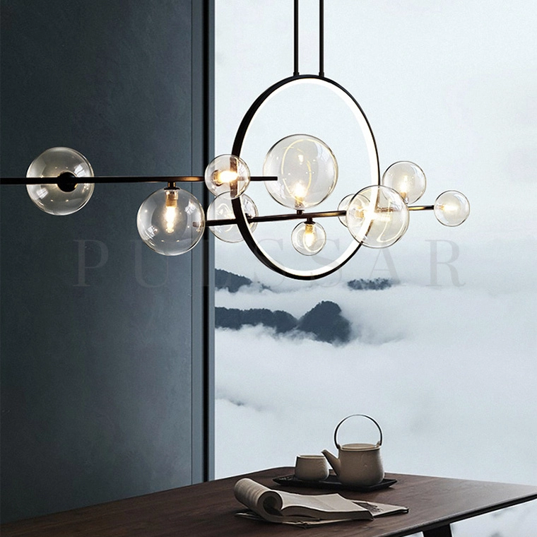 Реечная люстра IONA L HALO