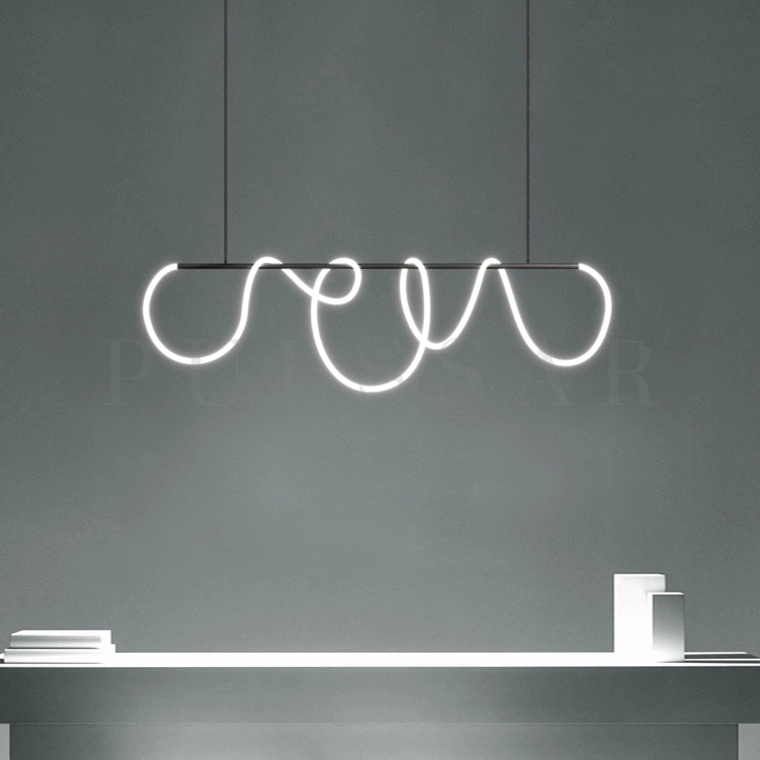 Реечная люстра GLORIFY BLACK LONG