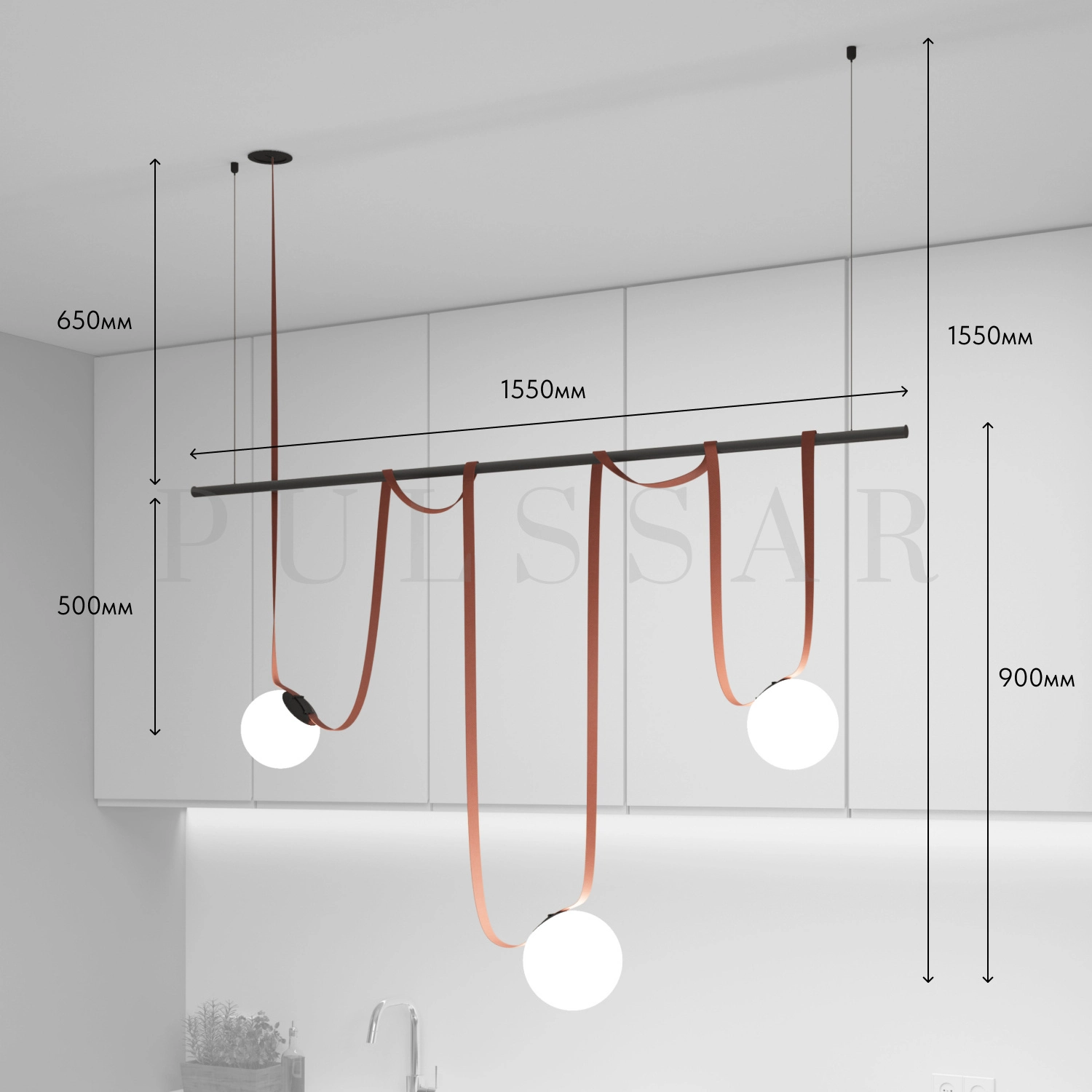 Комплект ременной трековой системы Belty DK55SET07-01-BR