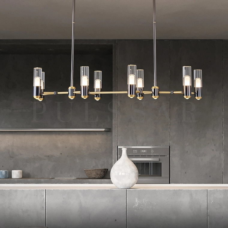 Реечная люстра BIRGEL LONG