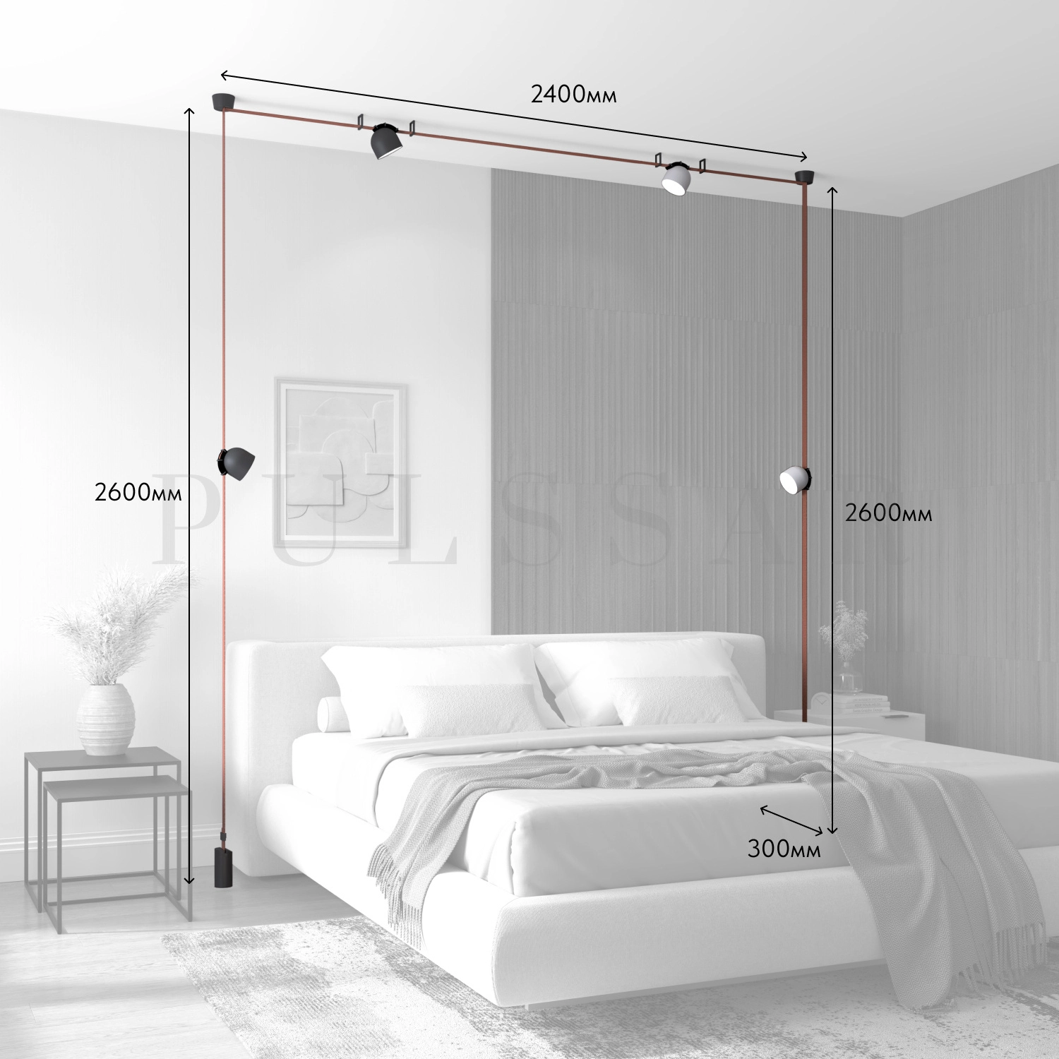 Комплект ременной трековой системы Belty DK55SET16-01-BR