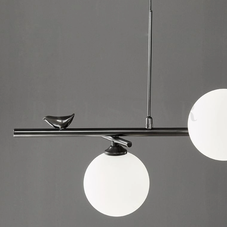 Реечная люстра KIRAN BLACK L