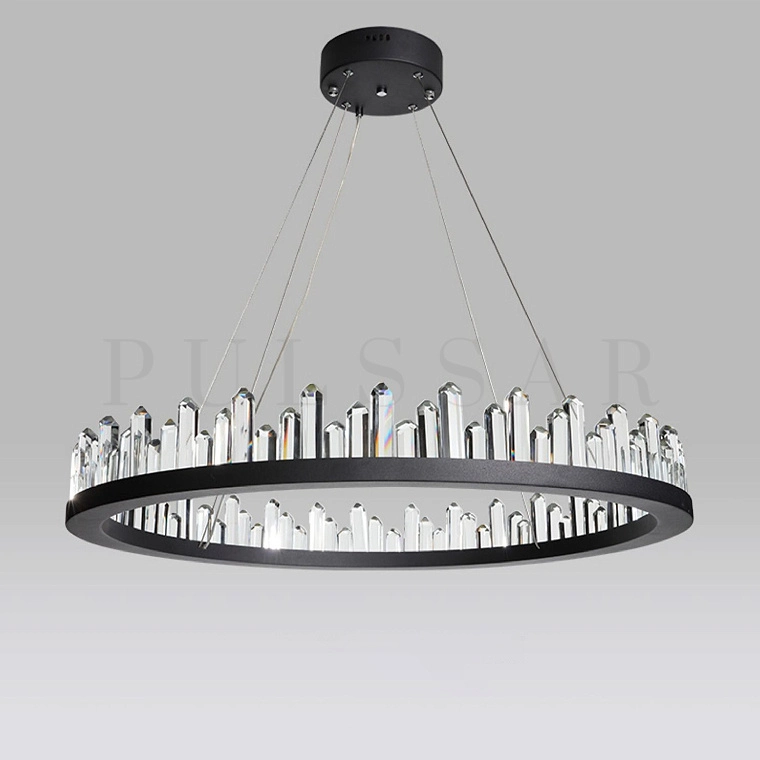 Кольцевая люстра QUARTZ BLACK