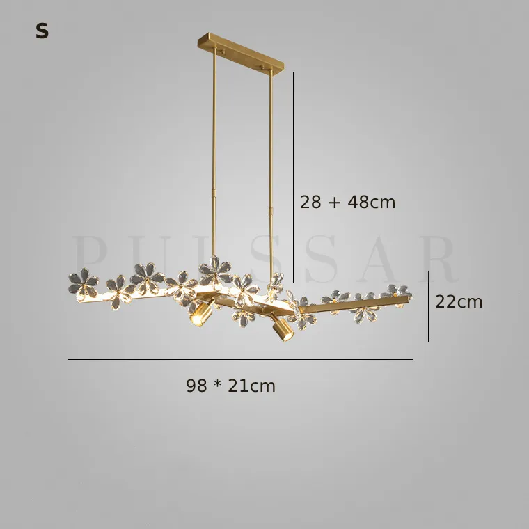 Реечная люстра FLORENTINA LONG