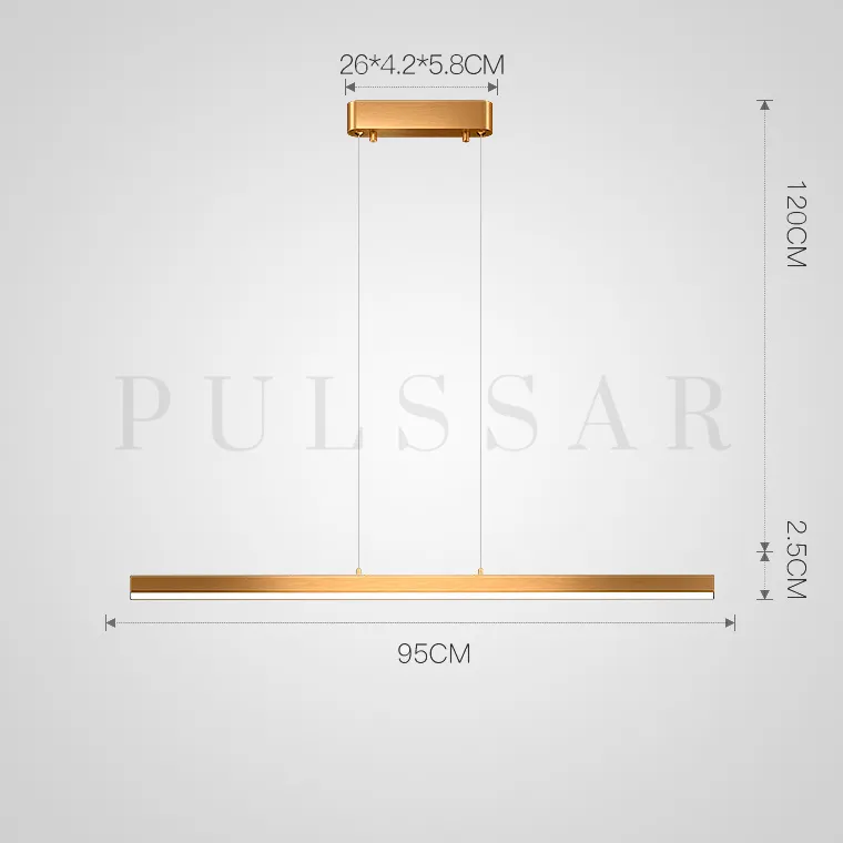 Реечная люстра HELKEN