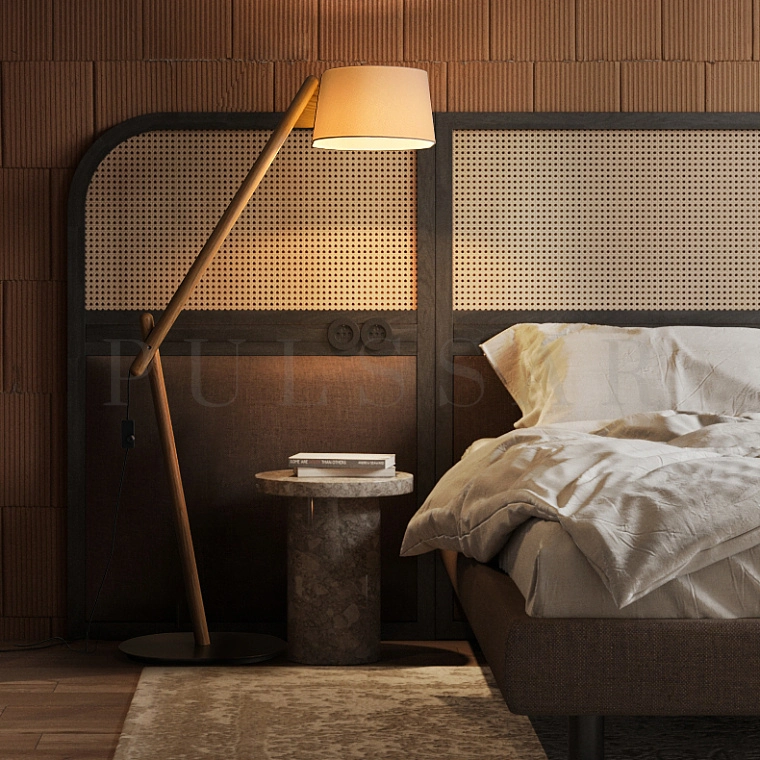 Торшер CRANE WOOD