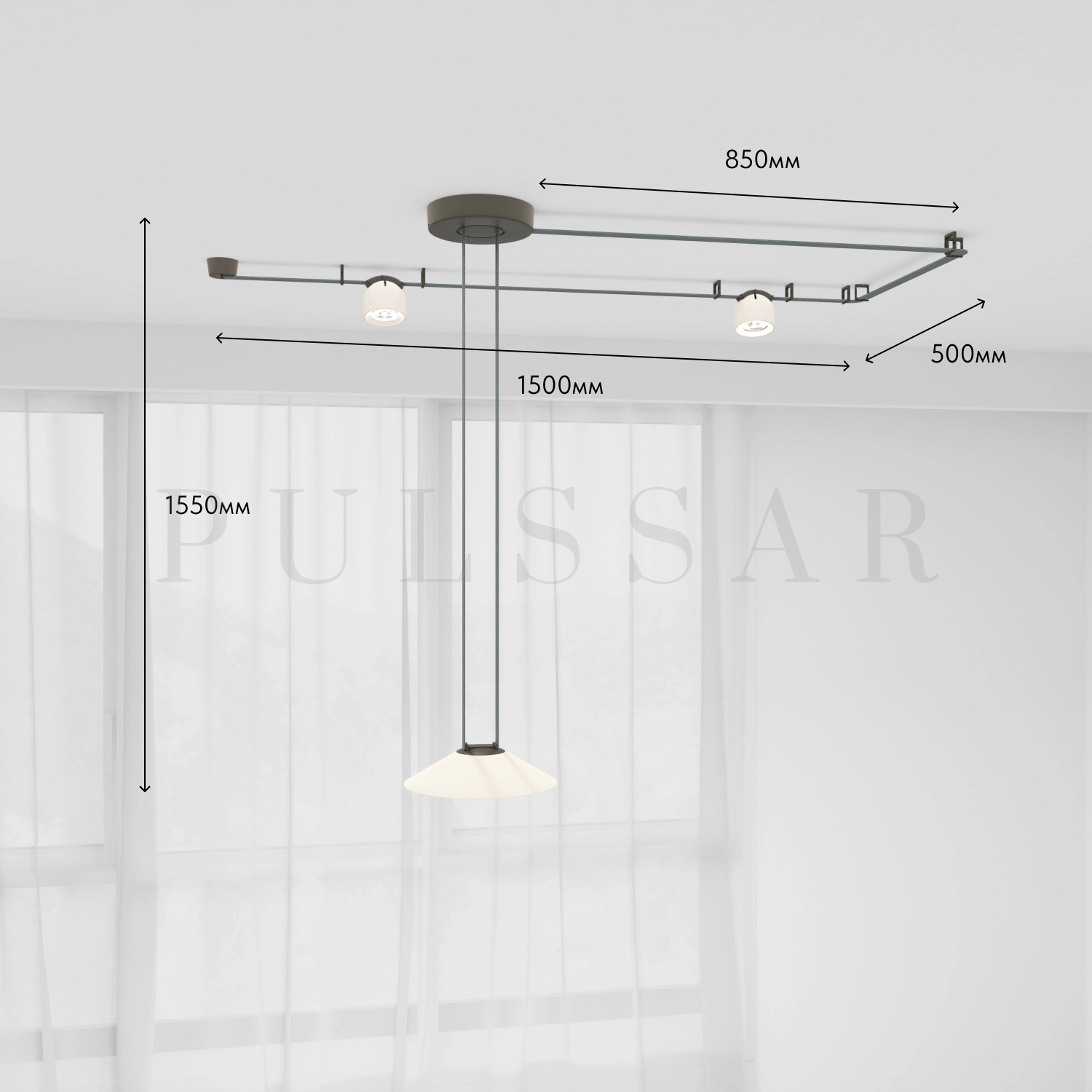 Комплект ременной трековой системы Belty DK55SET02-02-DB