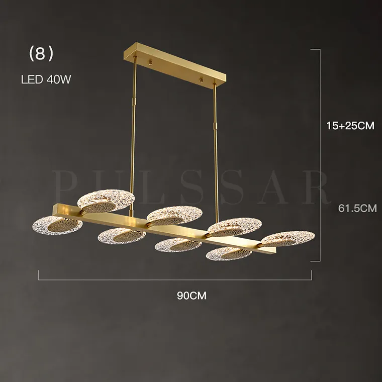 Реечная люстра CERES LONG