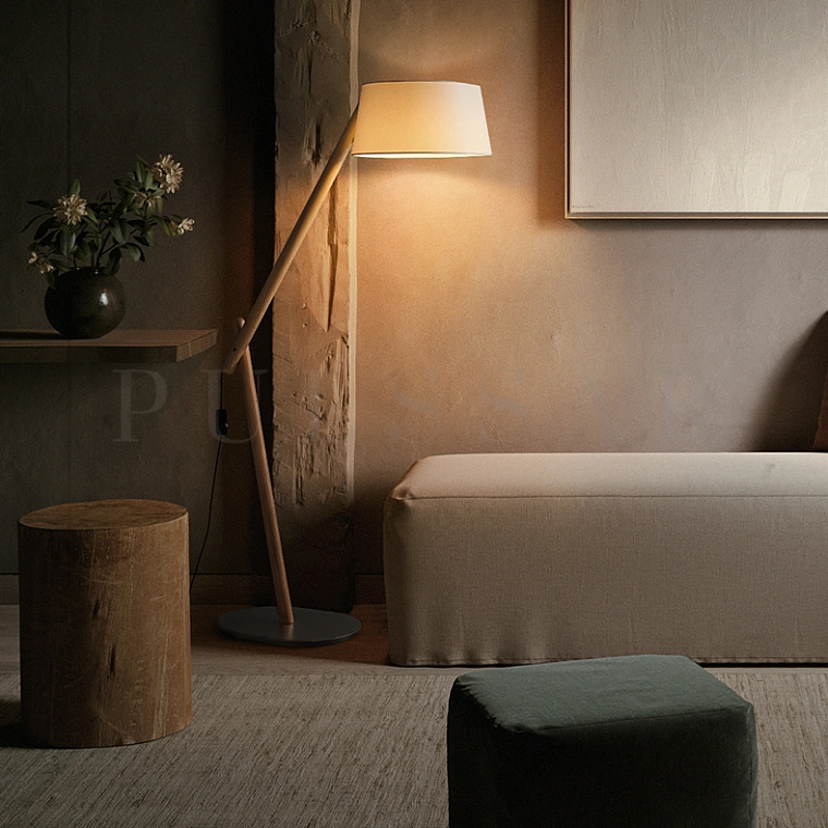 Торшер CRANE WOOD