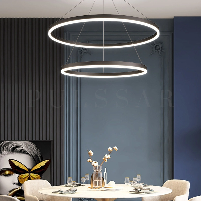 Кольцевая люстра CRUISE BLACK LITE