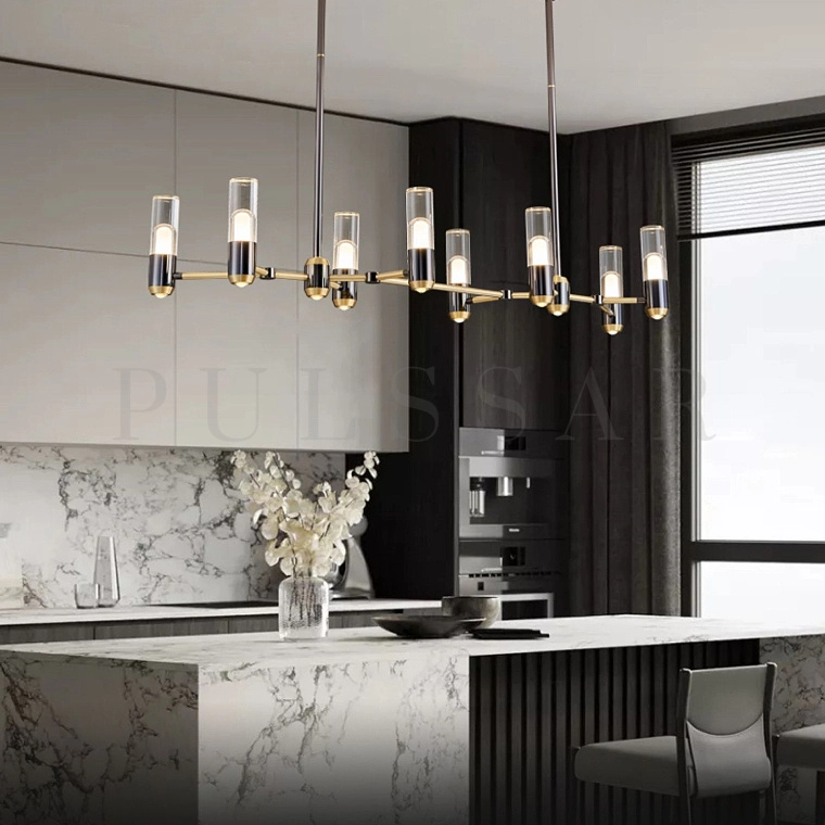 Реечная люстра BIRGEL LONG