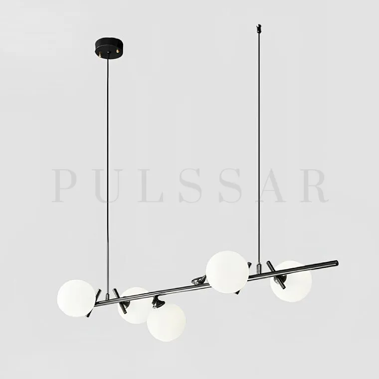 Реечная люстра KIRAN BLACK L