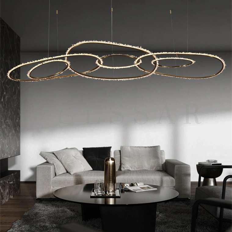 Реечная люстра GLIESE LONG