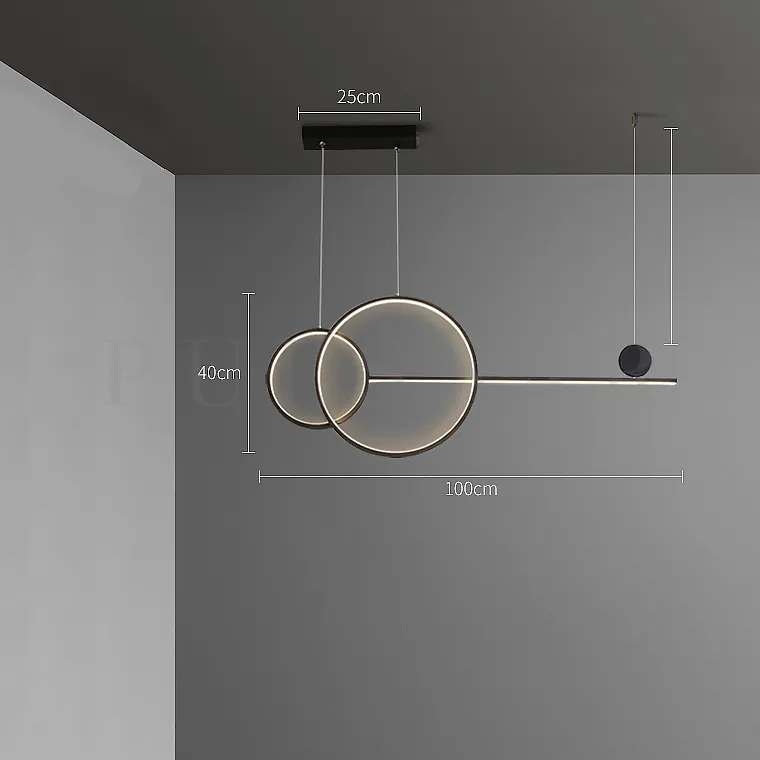 Реечная люстра GRATE