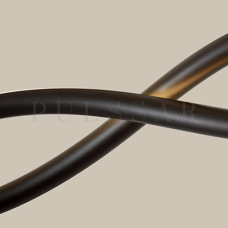 Кольцевая люстра PORTAL BLACK