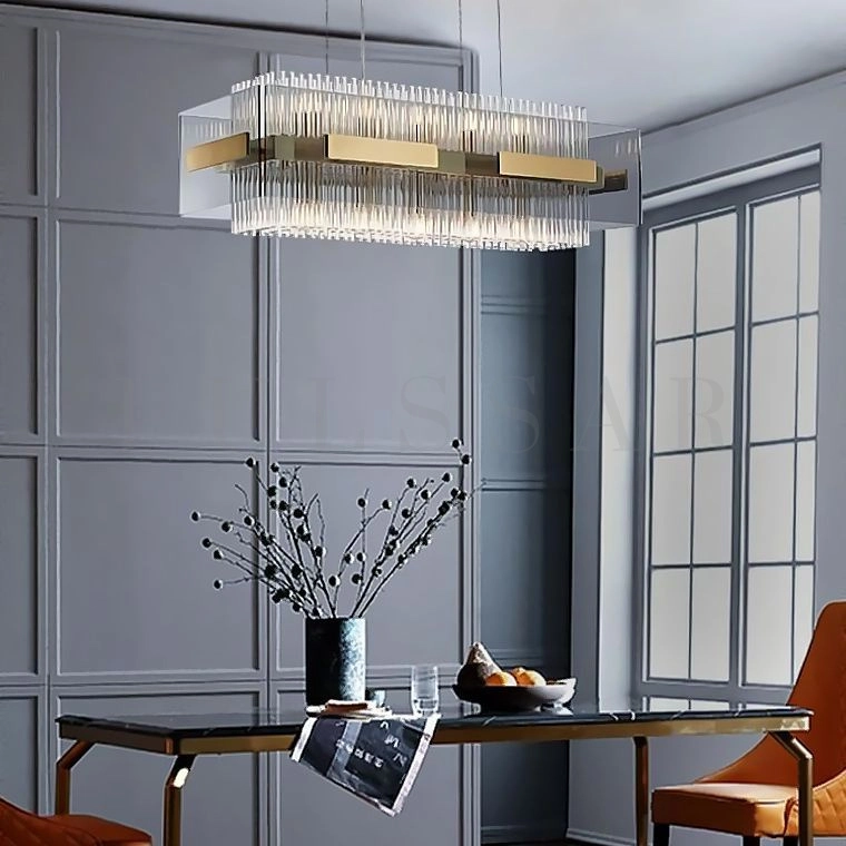 Реечная люстра SELLA LONG