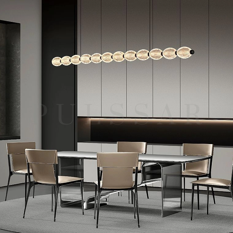 Реечная люстра CARA ELLIPSE LONG