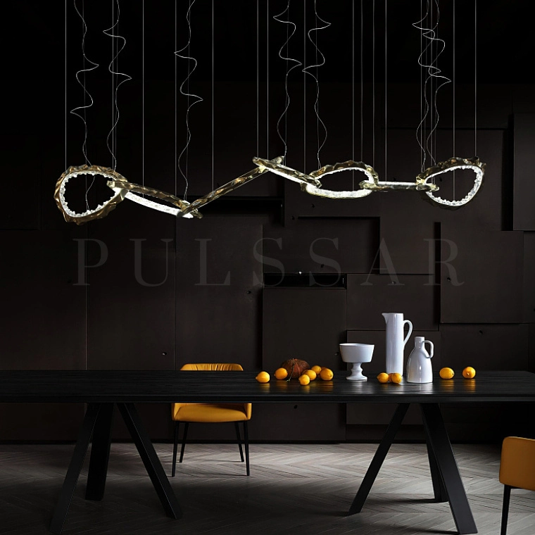 Реечная люстра IVALD