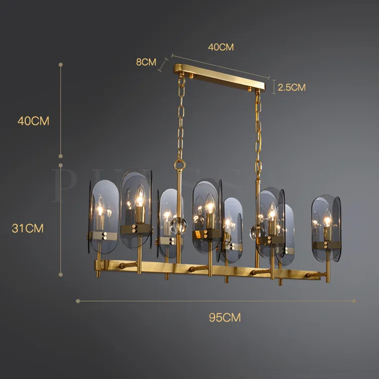 Реечная люстра KARENA LONG