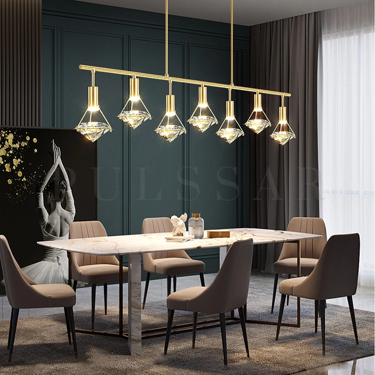 Реечная люстра GLASGOW LONG