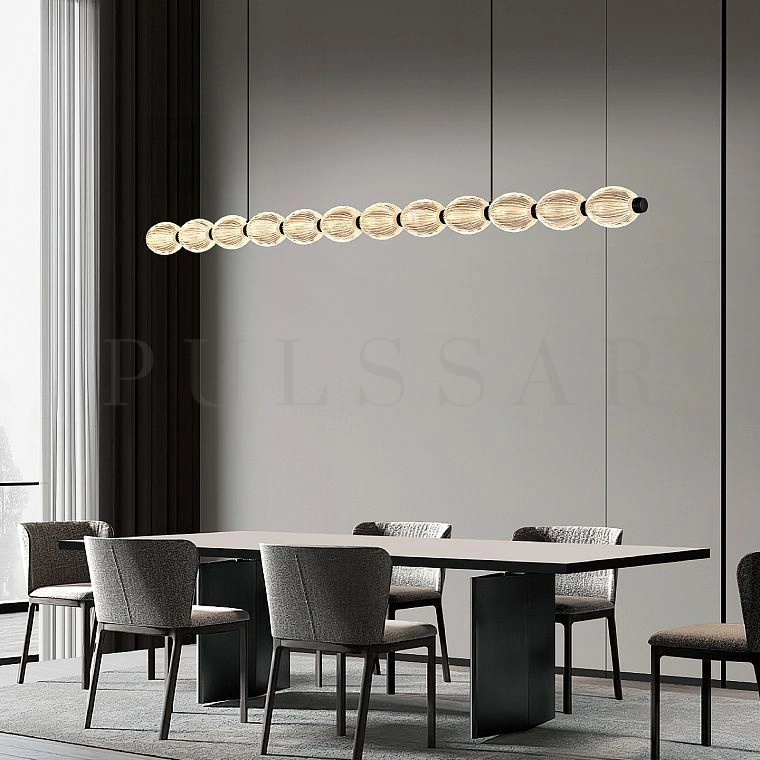 Реечная люстра CARA ELLIPSE LONG