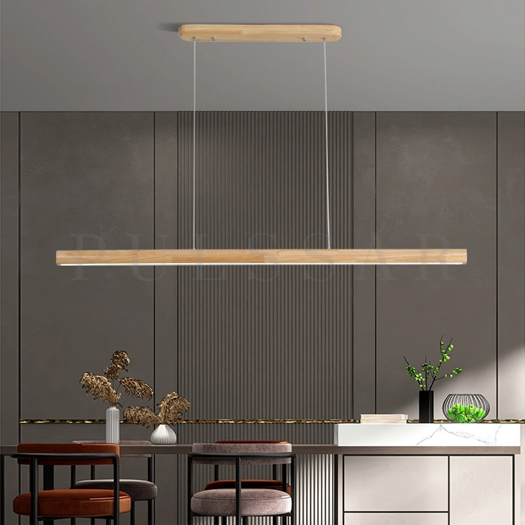 Реечная люстра RIVERA WOOD