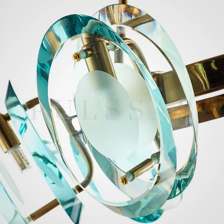 Кольцевая люстра AQUAMARINE