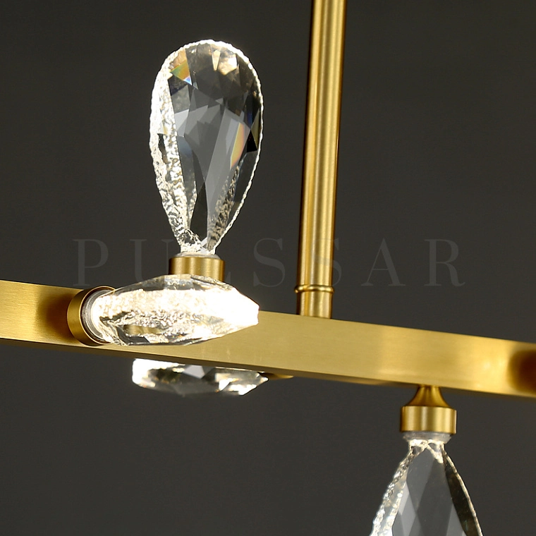 Реечная люстра GLORIOLE SPIN LINE