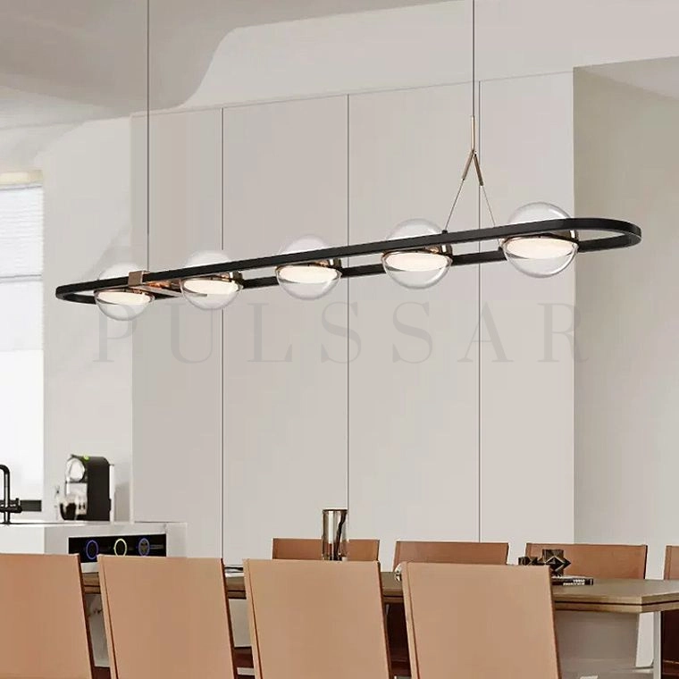 Реечная люстра SATURNA LONG