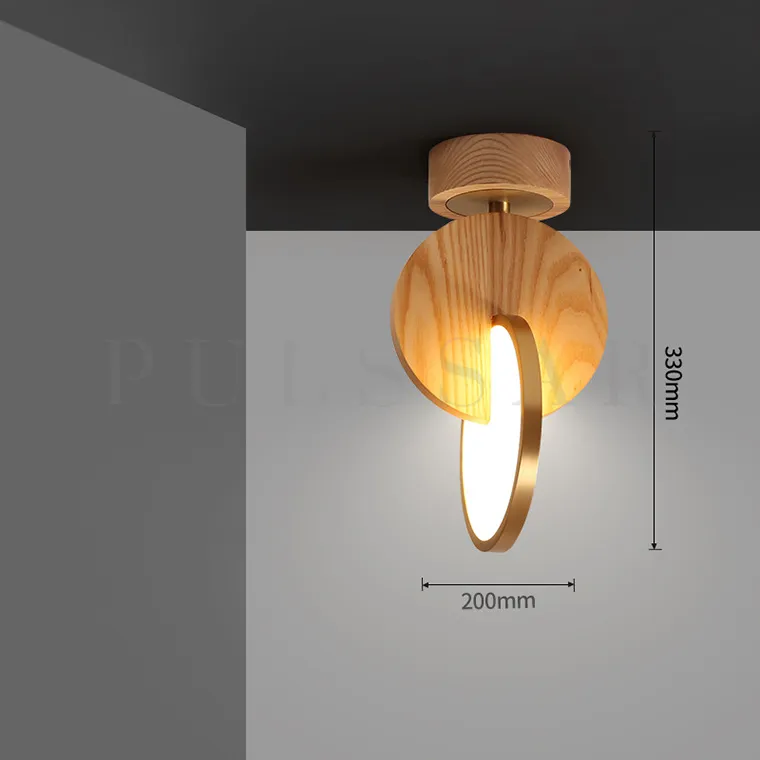 Потолочный светильник GLATT WOOD CH