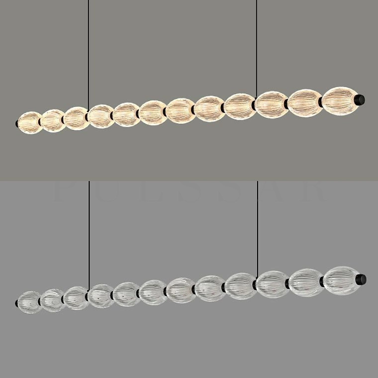 Реечная люстра CARA ELLIPSE LONG