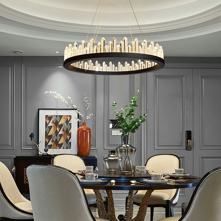 Кольцевая люстра QUARTZ BLACK