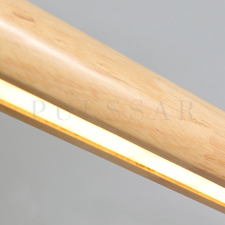 Реечная люстра RIVERA WOOD