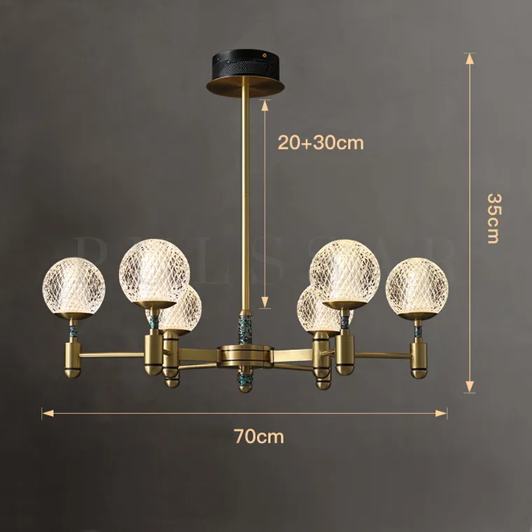 Подвесная люстра LUARA CH D