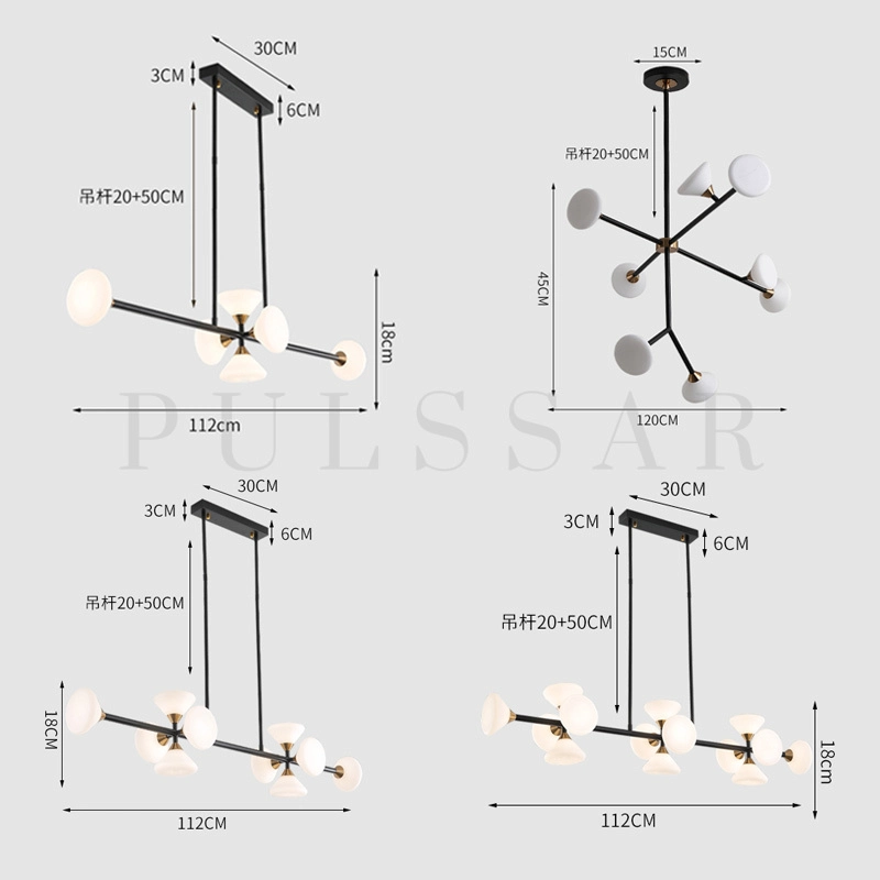 Реечная люстра TOWN