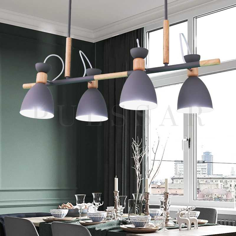 Реечная люстра TRIF WOOD LONG