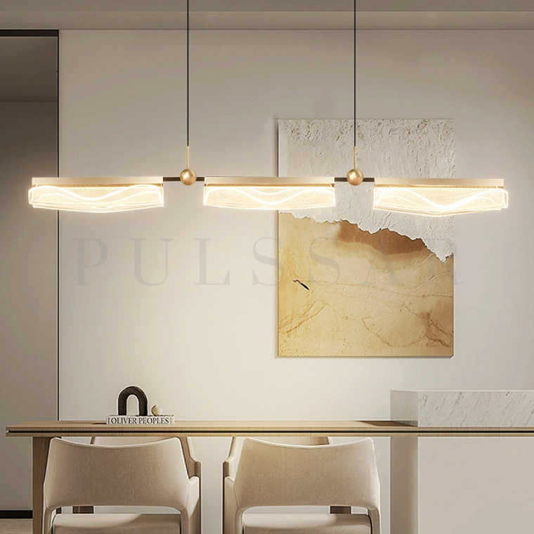 Реечная люстра DEMUS