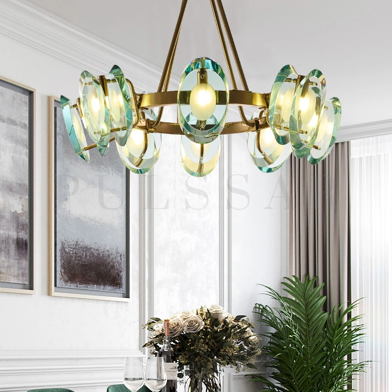 Кольцевая люстра AQUAMARINE