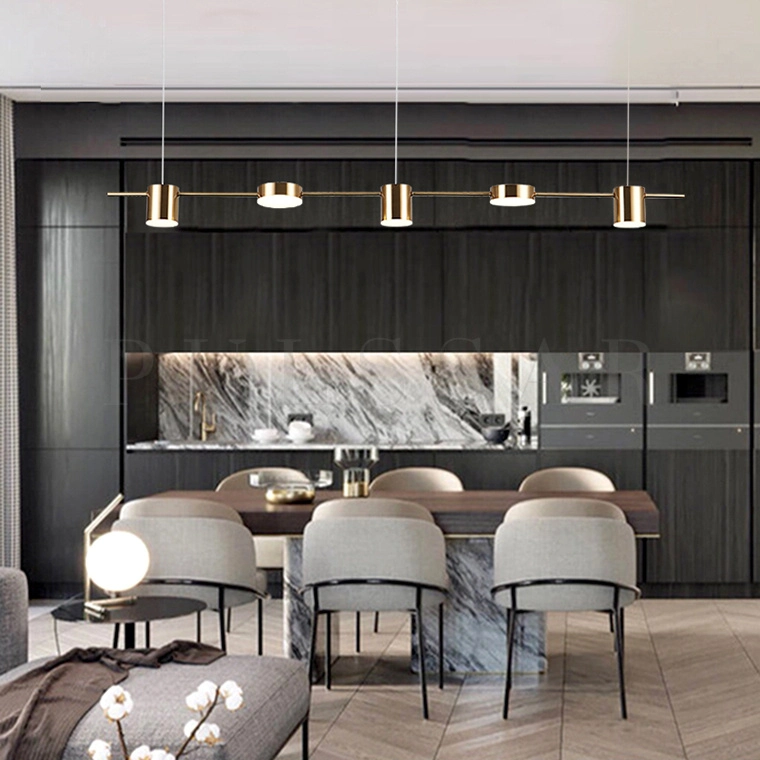 Реечная люстра SUNSHINE LONG