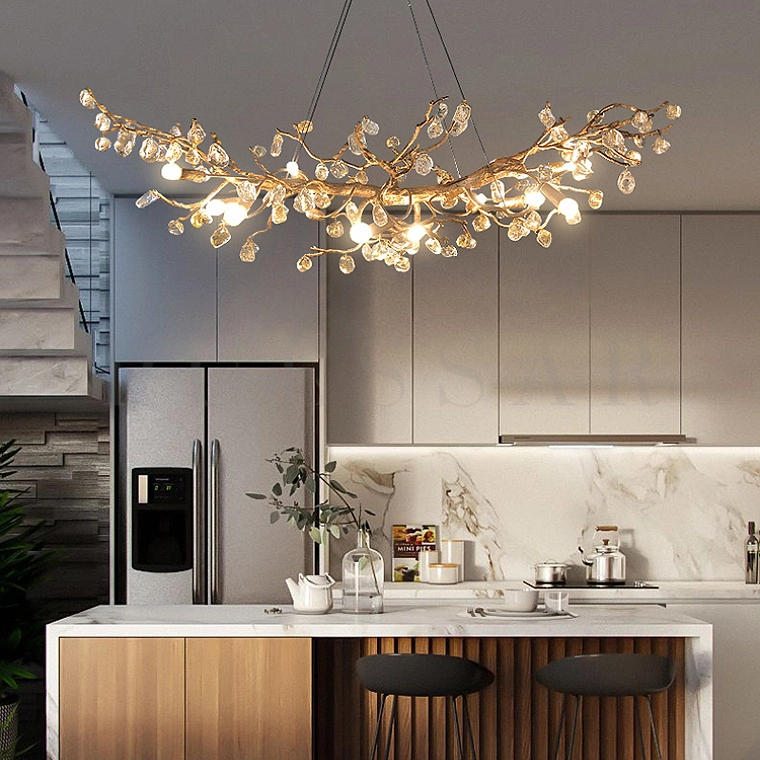 Реечная люстра ELISHA BUD LONG