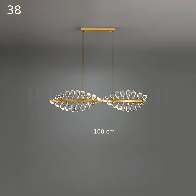 Реечная люстра GLORIOLE TWIRL LINE