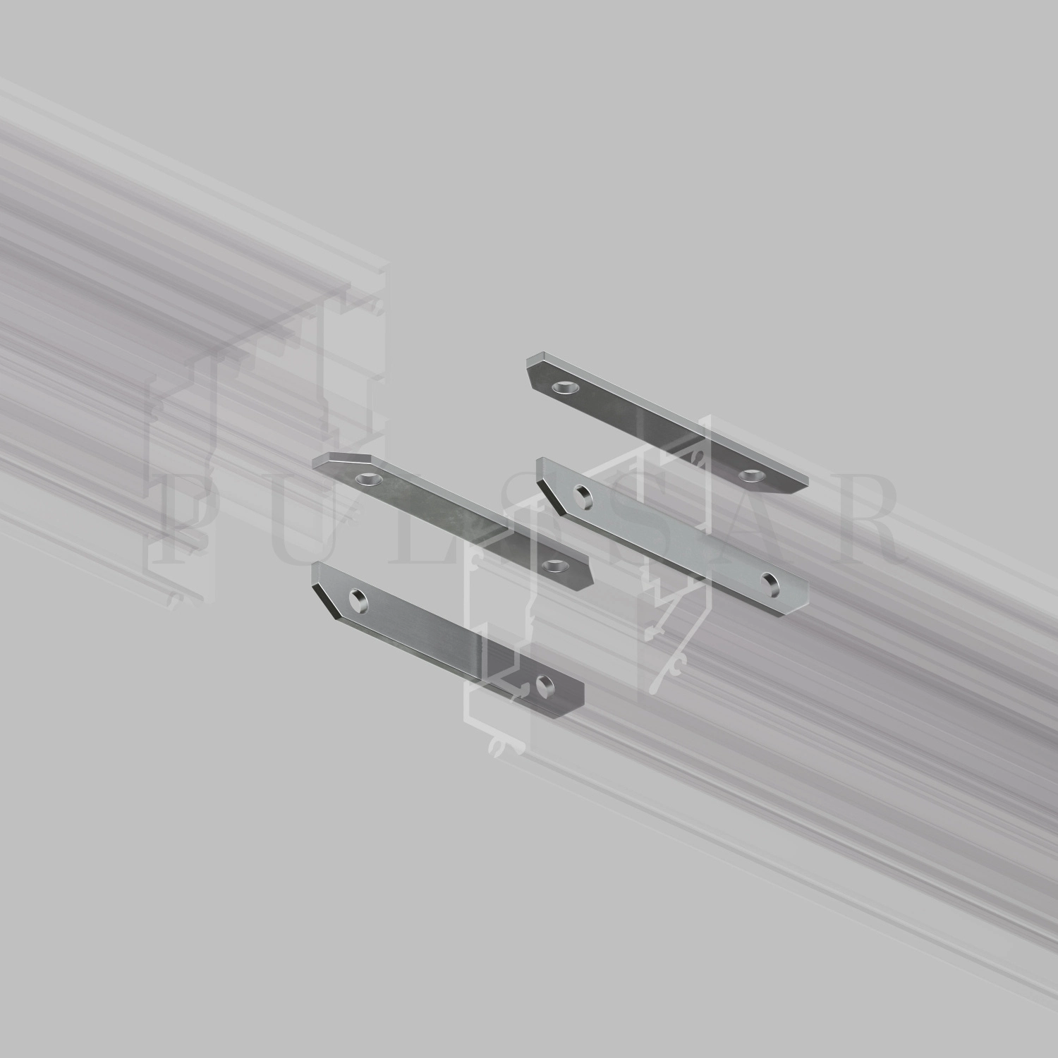 Комплект соединителей прямых TR3043-AL